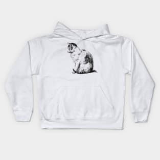 Sitting Cat Kids Hoodie